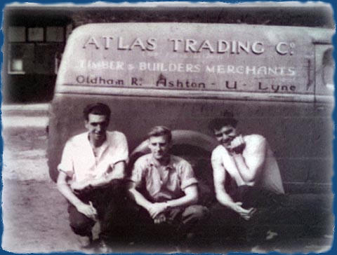 Atlas staff around 1950