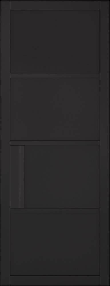 BLACK CHELSEA 4L SOLID INTERNAL DOOR