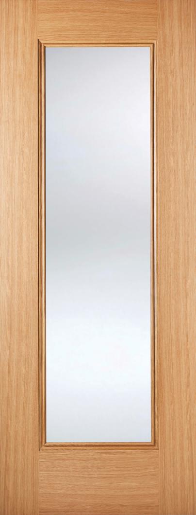 Glass Panelled Oak Door