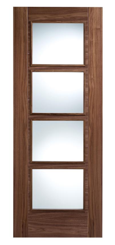 Walnut Interior Door Glazed