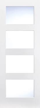 SHAKER 4 GLASS WHITE PRIMED